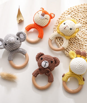 Crochet Baby Teether And Rattle