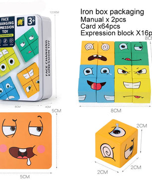 Arden Lane Wooden Cube Face Changing Building Blocks