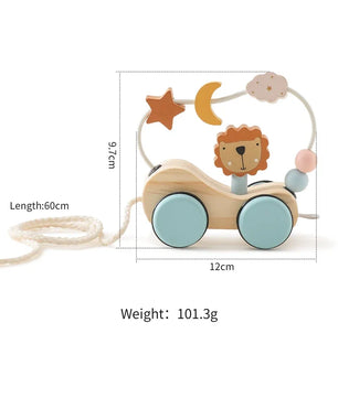 Arden Lane Wooden Baby Dragging Car