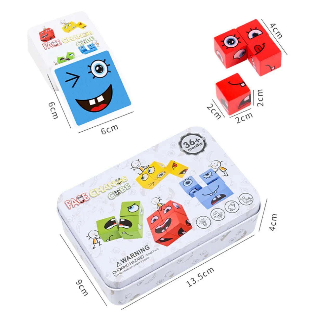 Arden Lane Wooden Cube Face Changing Building Blocks