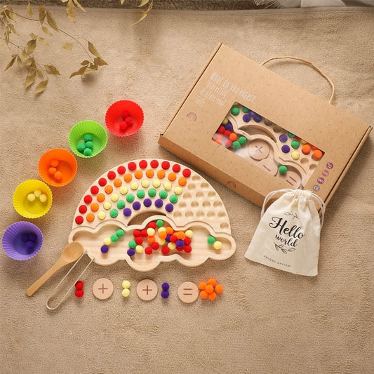 Arden Lane Rainbow Wooden Colour Sorting Sensory Board