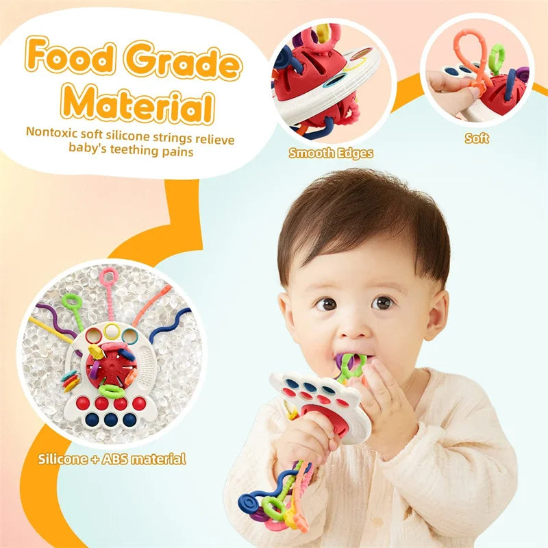Arden Lane Sensory Silicone Pull String Toy